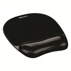 Fellowes 水晶黑水晶啫喱手腕軟墊連滑鼠墊 Crystals Gel Wrist rest with mouse pad (black)