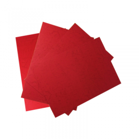 HOLLIES 230g 雙面皮紋紙(紅色) Fancy paper-red