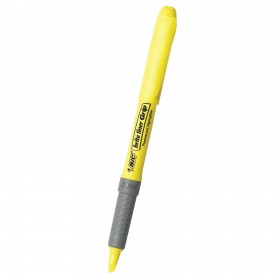 BIC GRIP Brite Liner 黃色螢光筆 – 黃色筆桿