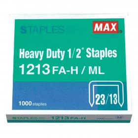 MAX 1213FA-H 重型釘書針- 1,000枚  (Heavy Duty Staple- 1,000 pcs/box)