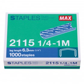 MAX STCR2115-1/4-1M- 1,000枚裝 (Staples-1,000 pcs/box)