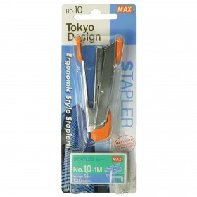 MAX HD-10K 釘書機連針套裝/ 橙色 (Stapler with staple packaing/ Orange)