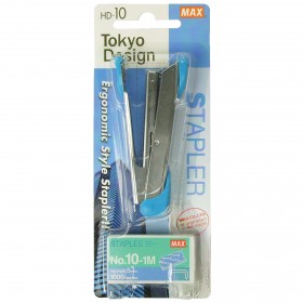 MAX HD-10K 釘書機連針套裝/ 藍色 (Stapler with staple package/ Blue)