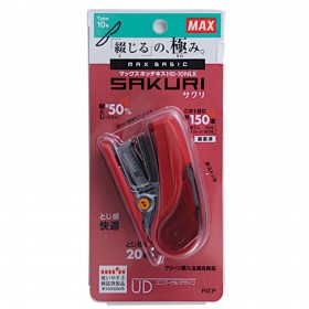 MAX HD-10NLK 省力釘書機掛咭裝/ 紅色 (Effort Saving Stapler/ Red)