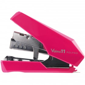 MAX HD-11SFLK/P Vaimo11 Polygo 平腳省力釘書機/ 粉紅色 (Flat Clinch & Effort Saving Stapler/ Pink)