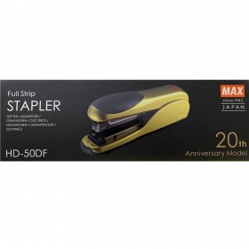 MAX HD-50DF 平脚釘書機/金色 (Flat Clinch Stapler/Glod)
