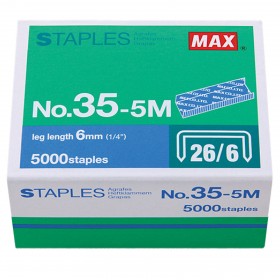 MAX No.35-5M 釘書針/ 5,000枚裝 (Staples-5M/Box)